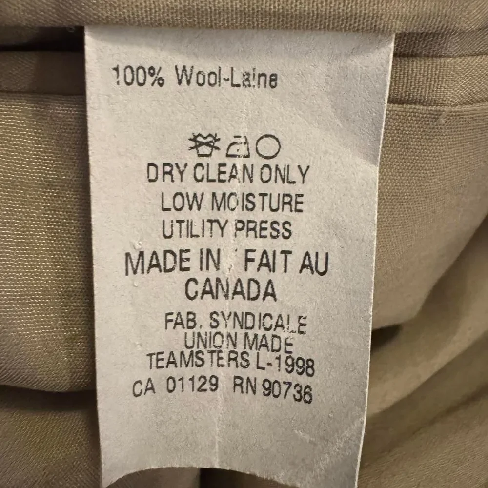 Lauren Ralph Lauren 100% Wool Sport Coat 44L Brown Houndstooth Checked Canada